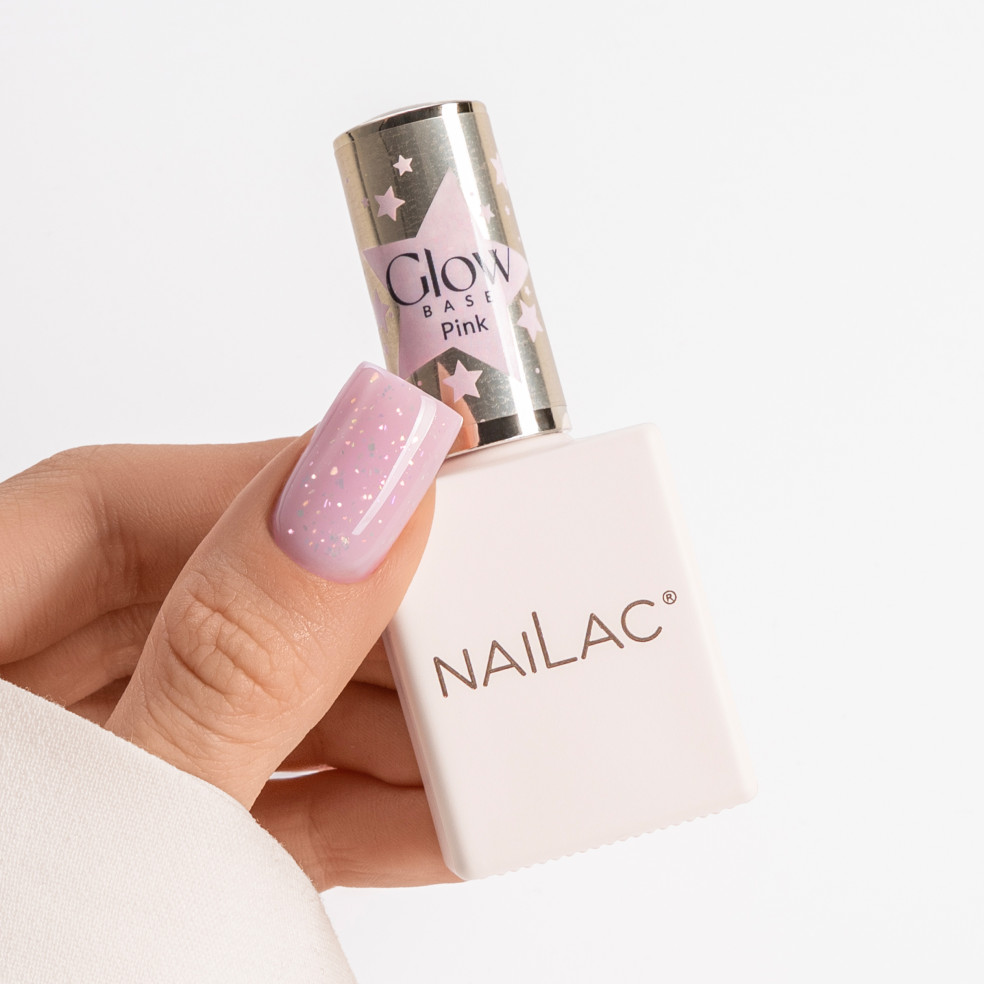 Rubber Base Glow Base Pink NaiLac 10ml