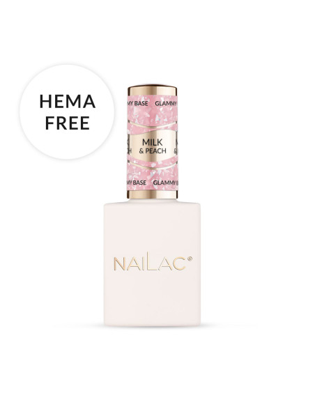 Baza kauczukowa Glammy Base Milk&Peach NaiLac 10ml