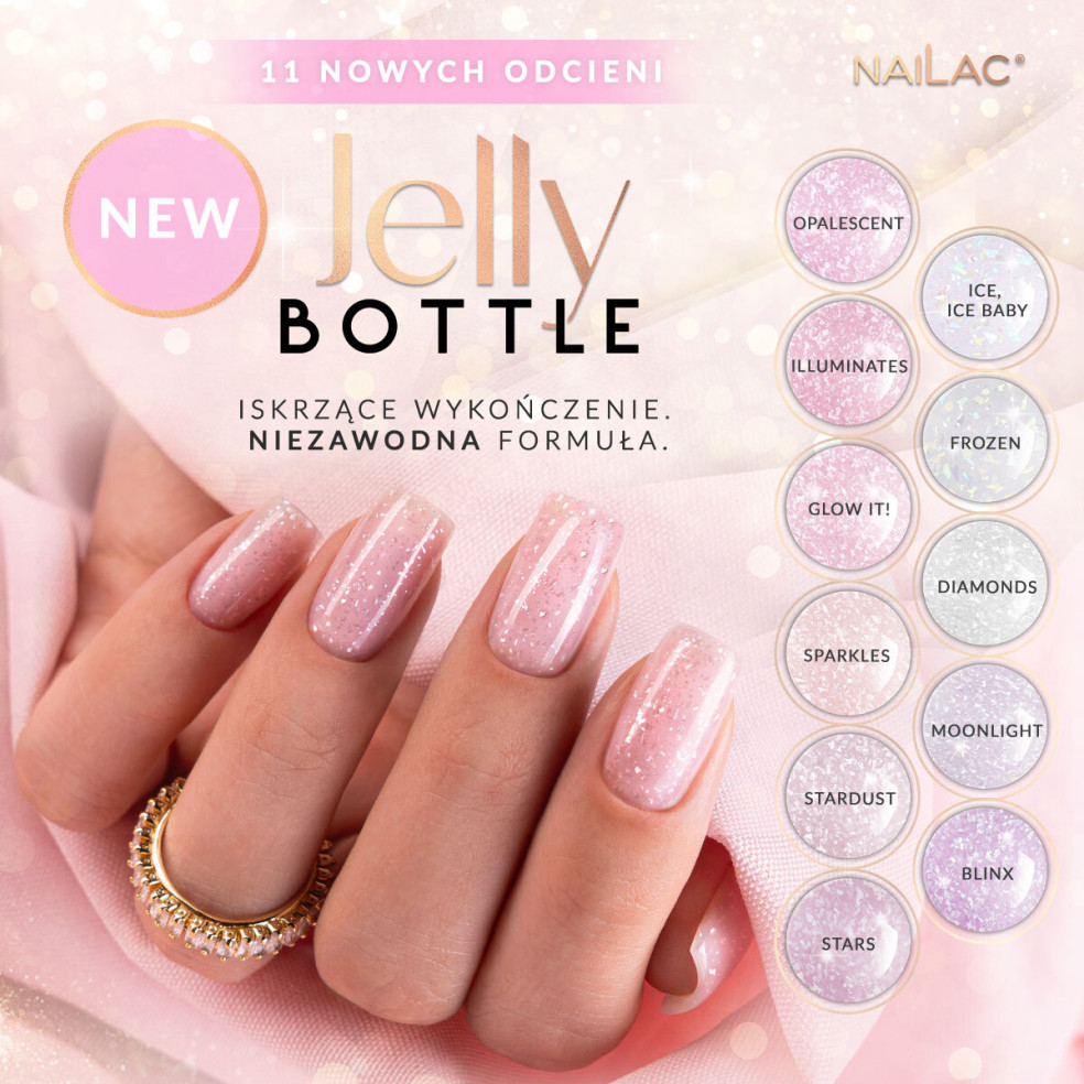 Jelly Bottle Sparkles NaiLac 10ml
