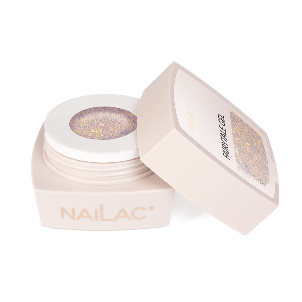 Otwarty słoiczek żelu NaiLac Flash FairyTale Gel NaiLac 15g