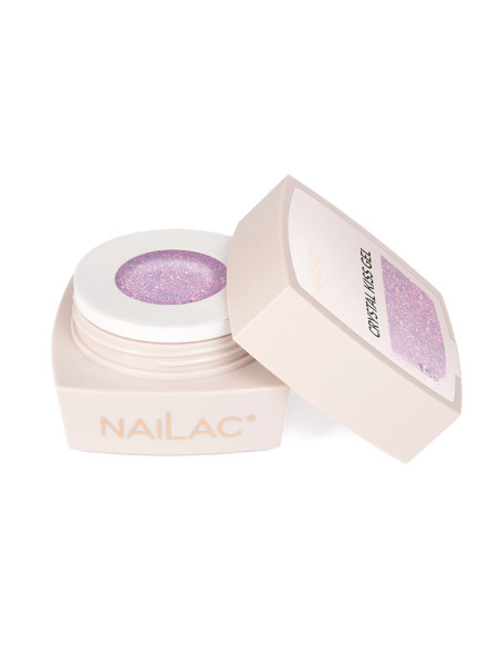 Otwarty słoiczek żelu NaiLac Flash Crystal Kiss Gel NaiLac 15g