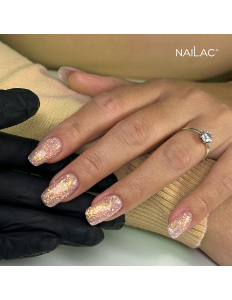 Manicure w kolorze Blossom Gel  z efektem Flash