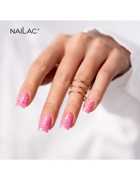 Rubber Base Glammy Base Pink NaiLac 10ml