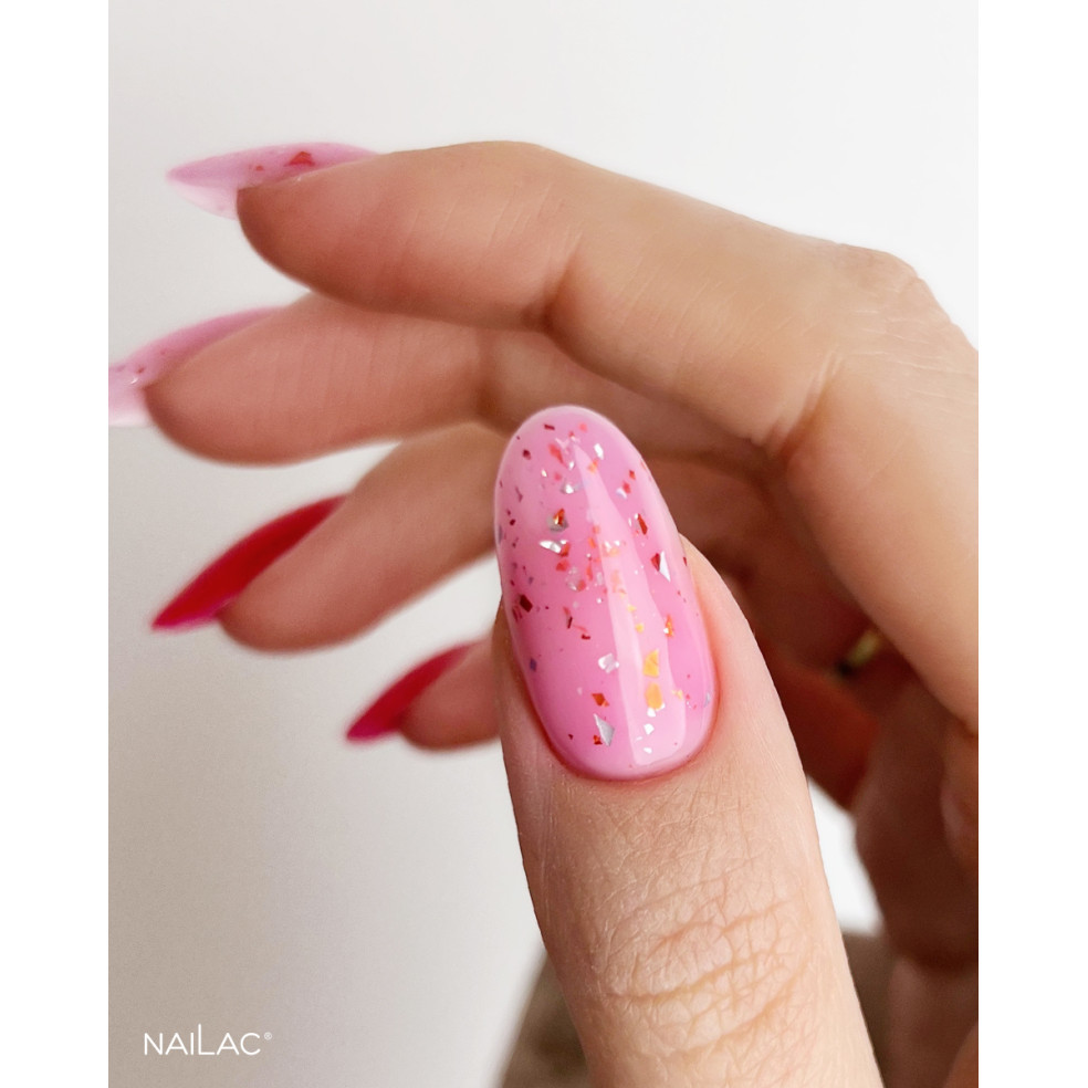 Rubber Base Glammy Base Pink NaiLac 10ml