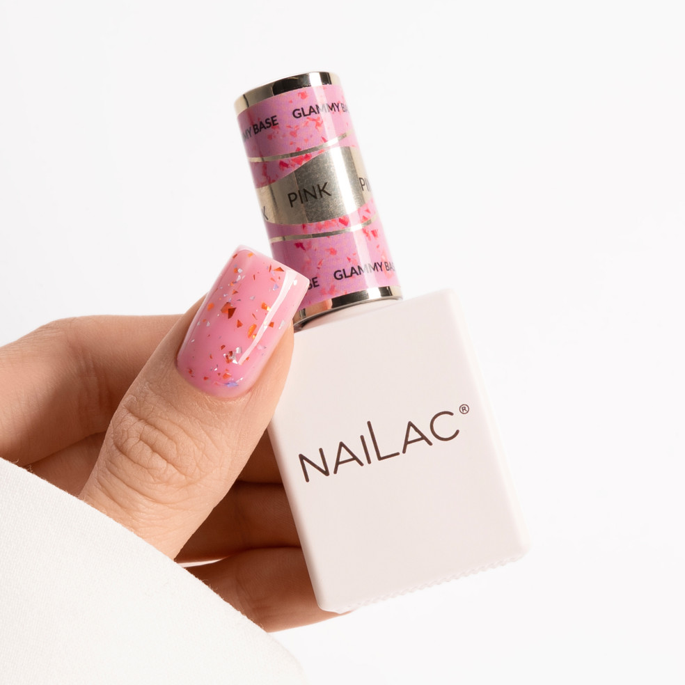 Rubber Base Glammy Base Pink NaiLac 10ml