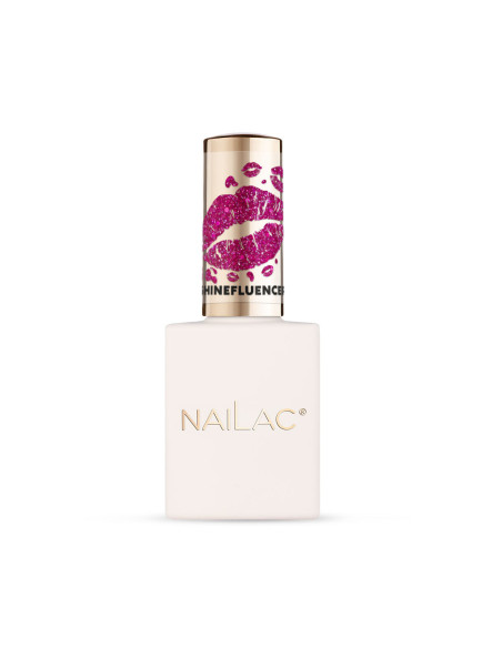 Lakier hybrydowy Shinefluencer  NaiLac 7ml - buteleczka z ozdobną nakrętką z kolekcji Glitter Gang