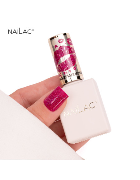 Hybrid nail polish set Glitter Gang NaiLac - flash effect