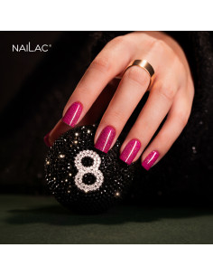 Lakier hybrydowy Glitterally! NaiLac 7ml w formule HEMA Free z efektem flash 2