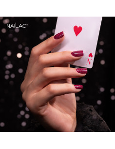 Lakier hybrydowy Glitterally! NaiLac 7ml w formule HEMA Free z efektem flash 2