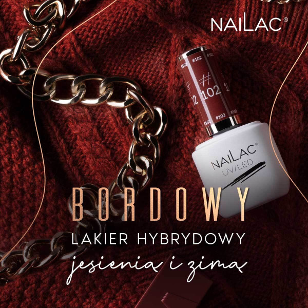 Bordowy lakier hybrydowy jesienią i zimą – kolor, który nigdy nie wychodzi z mody