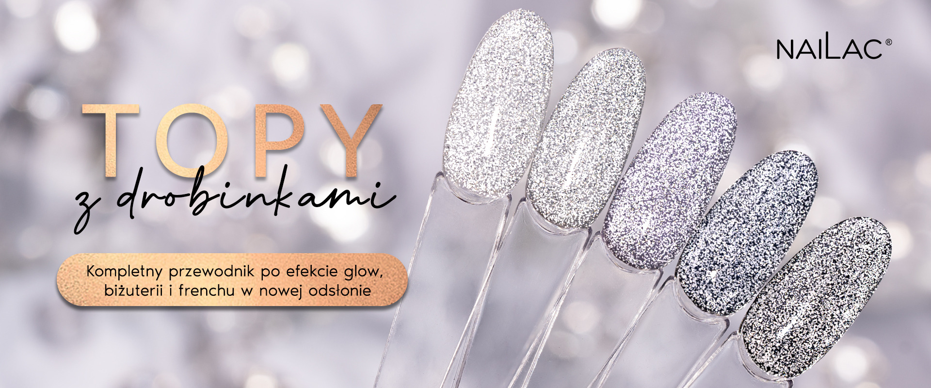 Topy z drobinkami – kompletny przewodnik po efekcie glow, biżuterii i frenchu w nowej odsłonie