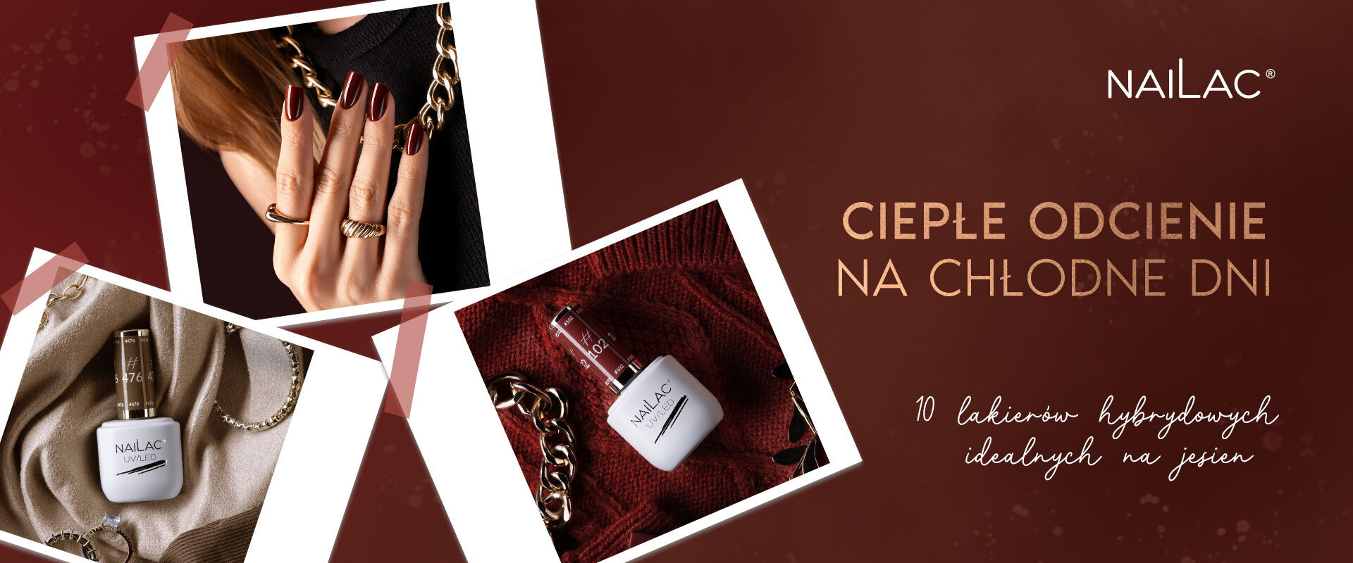 Ciepłe odcienie na chłodne dni – 10 lakierów hybryd Nailac idealnych na jesień 